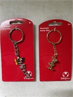 Disney Keys Chains Lot of 2