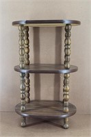 Etagere' 3-Tier MCM Spindle Plant Stand