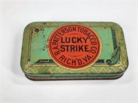 ANTIQUE R.A. PATTERSON TOBACCO LUCKY STRIKE TIN