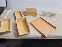 (5) Cute Little Wood Boxes
