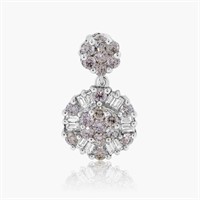 18K WHITE GOLD 0.93CT DIAMOND PENDANT