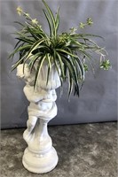 Cement Statue/Plant Holder