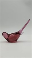 Fenton Cranberry Pink Bird of Happiness Long Tail