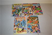 Five Marvel Comic Books