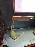 Vintage Military Inspection Magnifying Desk Lamp