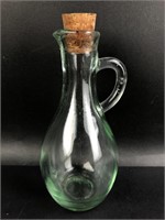 5 3/4" Glass Cruet w/Cork