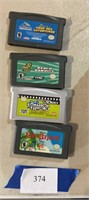 Four Nintendo DS games