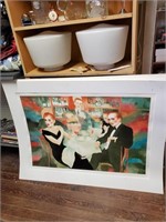Signed & #Ed 163/275 couple Dining Pic-30 x 42