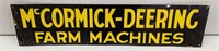McCormick Deering Farm Machines Tin Sign 23.5x5.5"