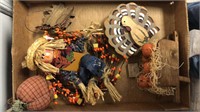wooden and scarecrow decor