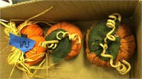 lot of 3 stuffed crafty pumpkins