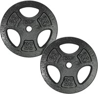 CAP Barbell 1-Inch Weight Plates 25 lbs x2