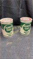 11 Quaker State motor oil cans, 11 Quaker State