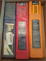 Box of welding rods electrodes.