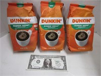 3 Dunkin Coffees