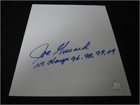Joe Girardi signed white sheet COA