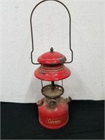 13 in vintage Coleman red metal lantern.  No