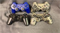 4 Dual Shock 3 Playstation Controllers