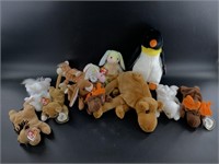 Collection of small Beanie Babies