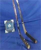 Two hockey sticks & TML plaque 8x10H