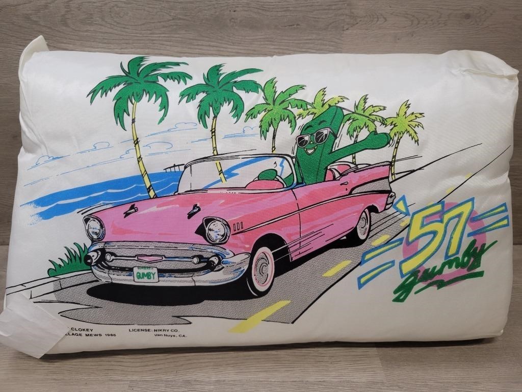 Gumby '57 Chevy 1986 Art Clokey Pillow