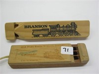 Branson & Colorado Wooden Train Whistles