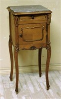 Louis XV Style Carved Walnut Side Cabinet.