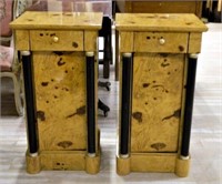 Well Grained Empire Style Side Cabinets.
