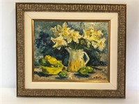 Daffodils: Sandy Solomon ‘72 Oil Painting