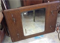Quarter sawn oak mirror