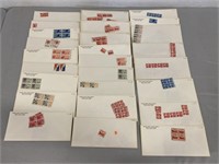 26 Envelopes Of Vintage US Stamps