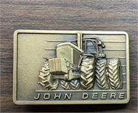 1982 John Deere Buckle: 50 Series Tractor, gold