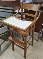 Oak High Chair