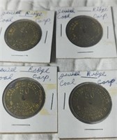 4 pieces of Jewel Ridge coal script 50 cent
