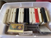 2 boxes of 8 track tape