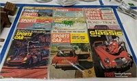 Vintage Sports Car Magazines. Motor Trend, Road