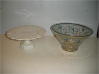 Vintage Georges Briard Glass Bowl & Westmoreland