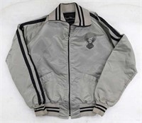 1980's Harley-Davidson Silver Satin Riding Jacket