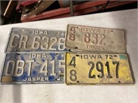 Vintage Iowa License Plates