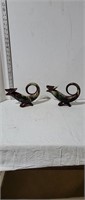 Pair of Blue Mountain Potter Candle Holders