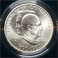 1990 Eisenhower Uncirculated Silver Dollar MIB