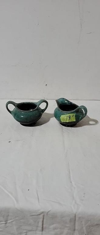 Set of Blue Mountain Pottery Cream & Sugar