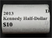 Gem BU Original Roll 2013 D Kennedy Half Dollars