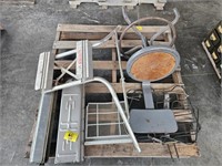 LADDER STAND OFF, METAL STOOL, ELECTRIC BURNERS