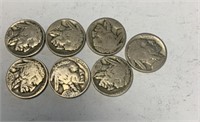 7 Buffalo Nickel Coins