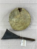 Iroquois Bark Rattle and Drum