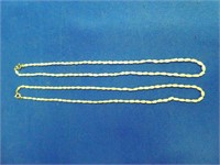 (2) Freshwater Pearl 16" Necklaces