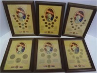 6 - FRAMED COLLECTIONS: LINCOLN CENT; JEFFERSON