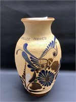 Vtg Acapulco Mexico Tonala Stoneware Vase