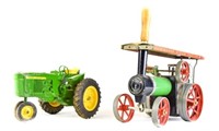 2 Toy Tractors